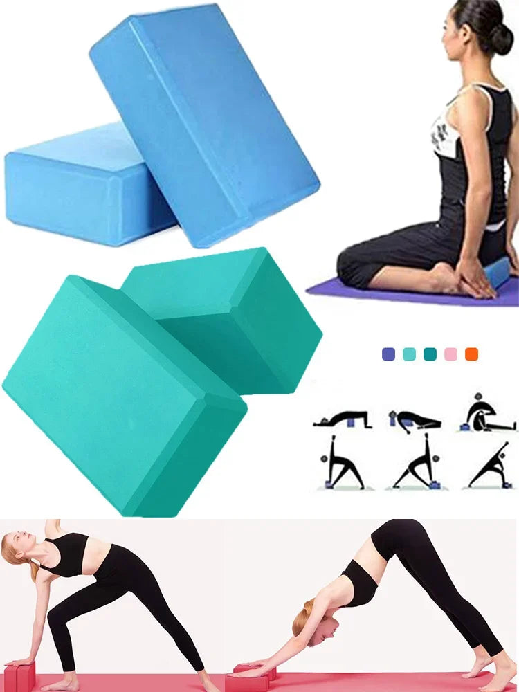 Premium Yoga Blocks (Set of 2) – High-Density EVA Support Bricks for Enhanced Practice