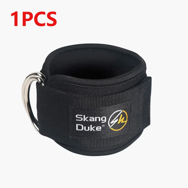 Fitness Ankle Straps D-Ring Support Cuffs Gym Leg Strength