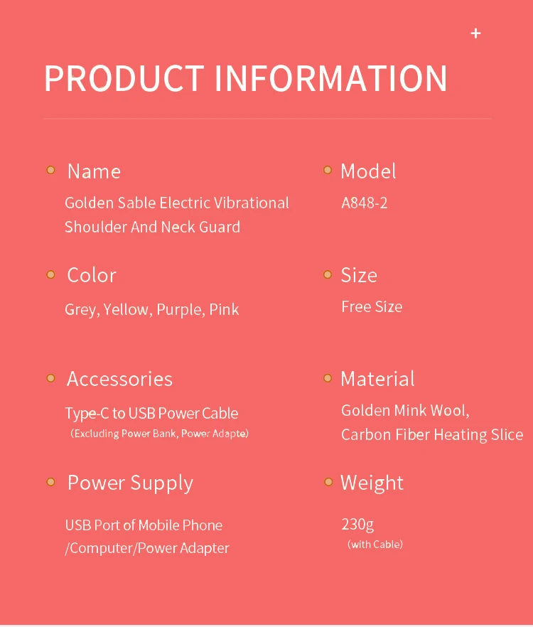 Electric Heating Pad for Shoulder & Neck Pain