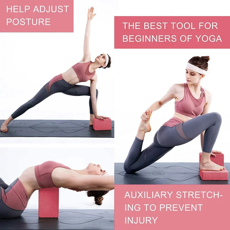 Premium Yoga Blocks (Set of 2) – High-Density EVA Support Bricks for Enhanced Practice