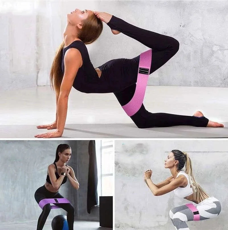 Booty Bands Pro – 3-Level Resistance Bands for Glute & Thigh Sculpting