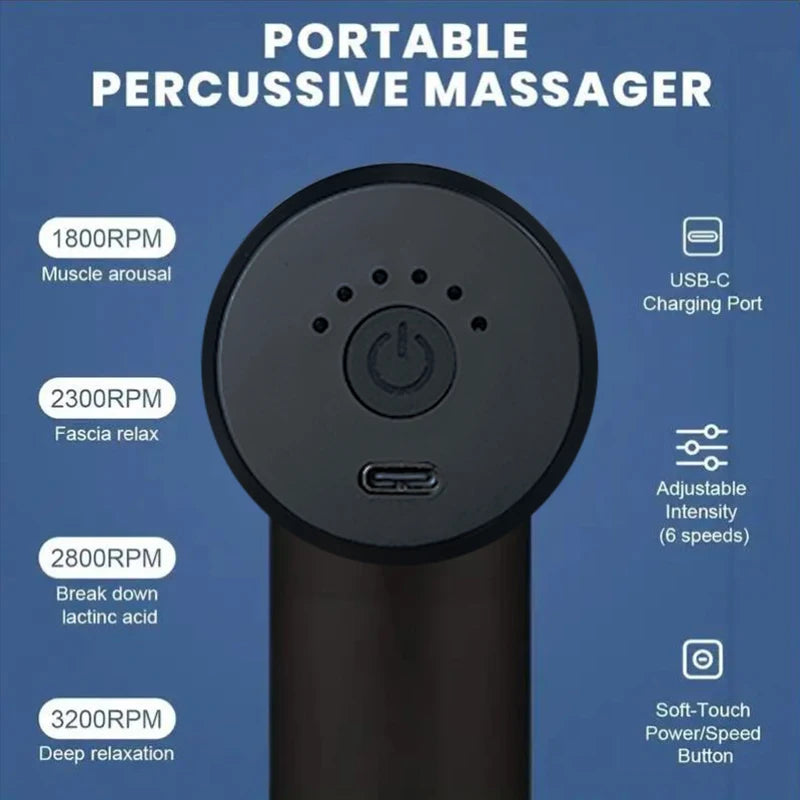 Mini Fascia Gun – Ultra-Portable Wireless Muscle Relief