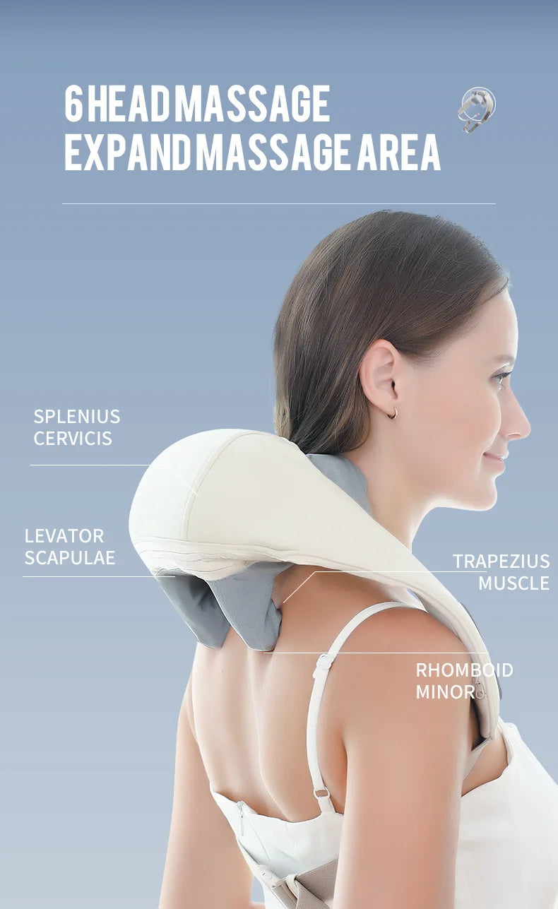 Wireless 3D Kneading Neck & Shoulder Massager