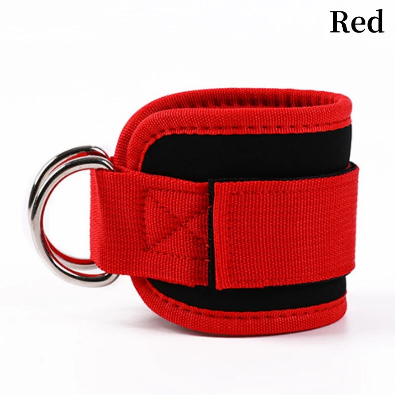 Fitness Ankle Straps Adjustable D-Rings