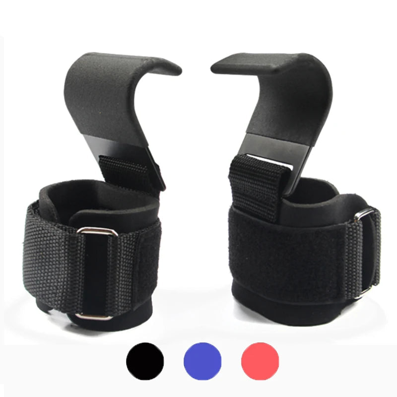 Weight Lifting Hook Grips With Wrist Wraps