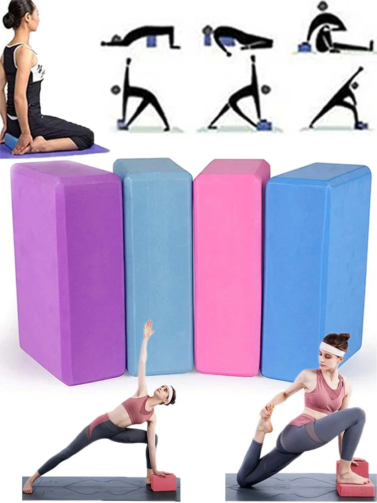Premium Yoga Blocks (Set of 2) – High-Density EVA Support Bricks for Enhanced Practice