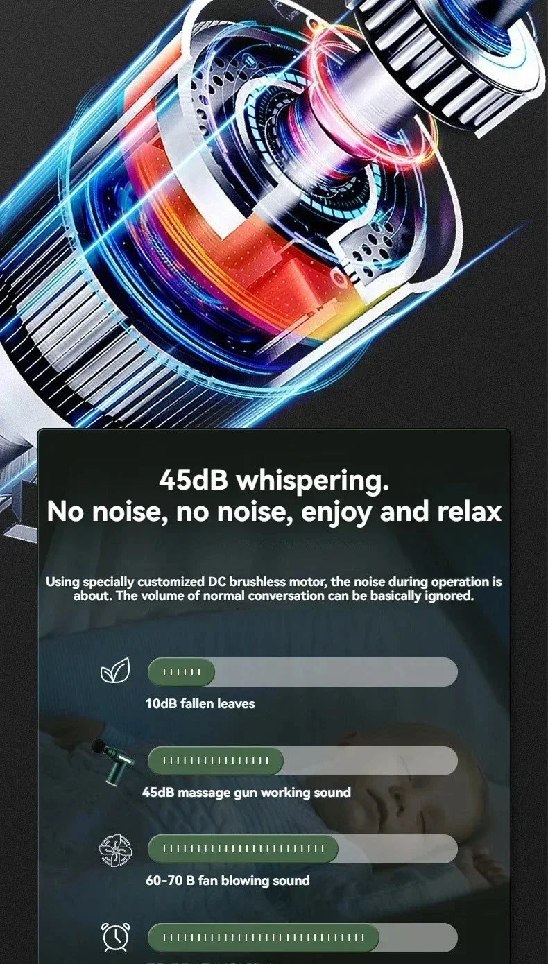 Portable Fascia Massage Gun Deep Tissue