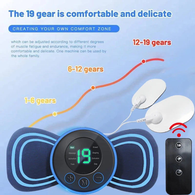 Smart Cervical Massage Patch with Remote Control