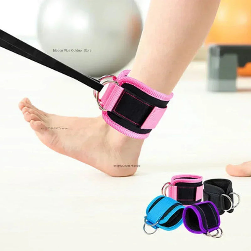 Fitness Ankle Straps for Leg Exercises Adjustable D-Ring