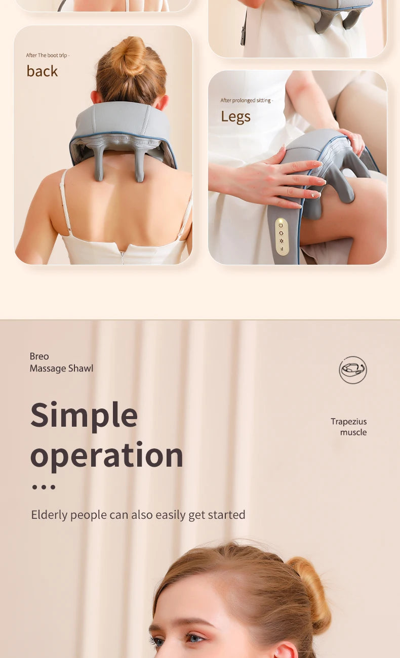 Wireless Neck And Shoulder Kneading Massage