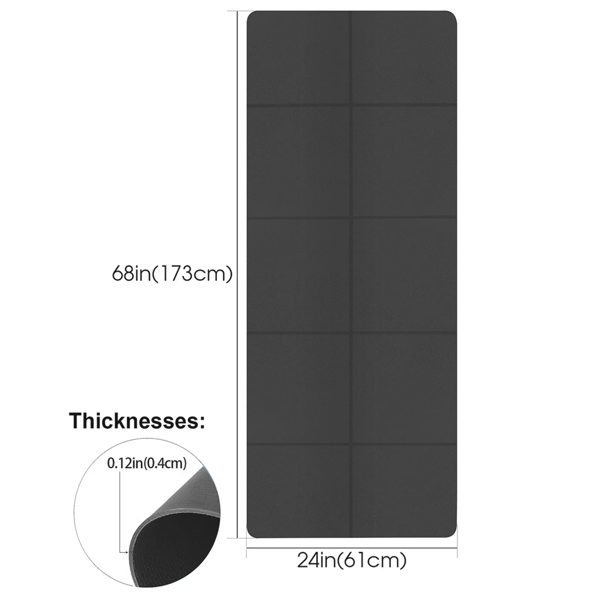 Premium Anti-Slip Yoga Mat – 4mm EVA Foam for Ultimate Comfort & Stability