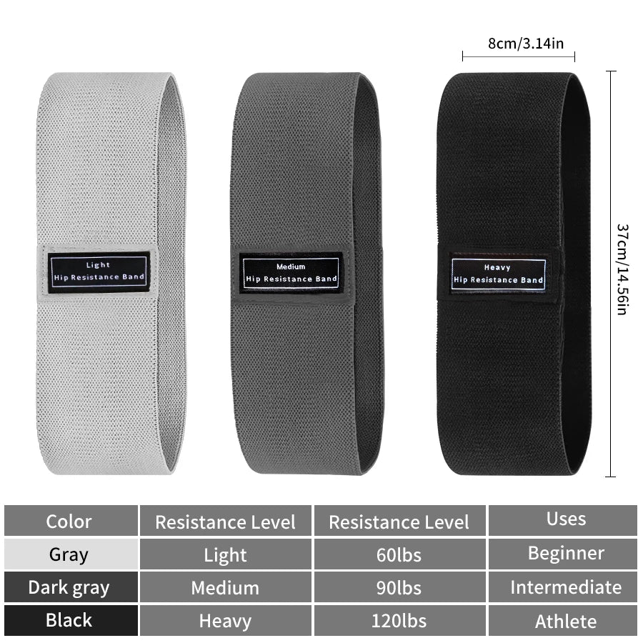 Fabric Resistance Booty Bands – Premium Glute & Thigh Sculpting Bands
