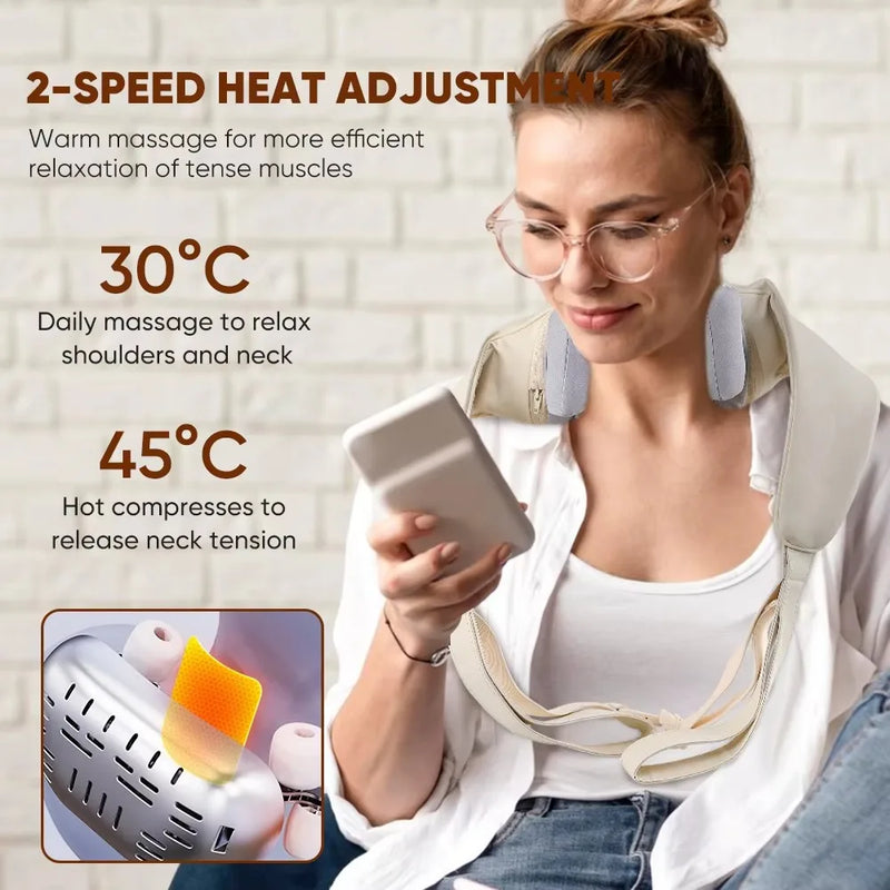 Wireless 3D Shiatsu Neck & Shoulder Massager