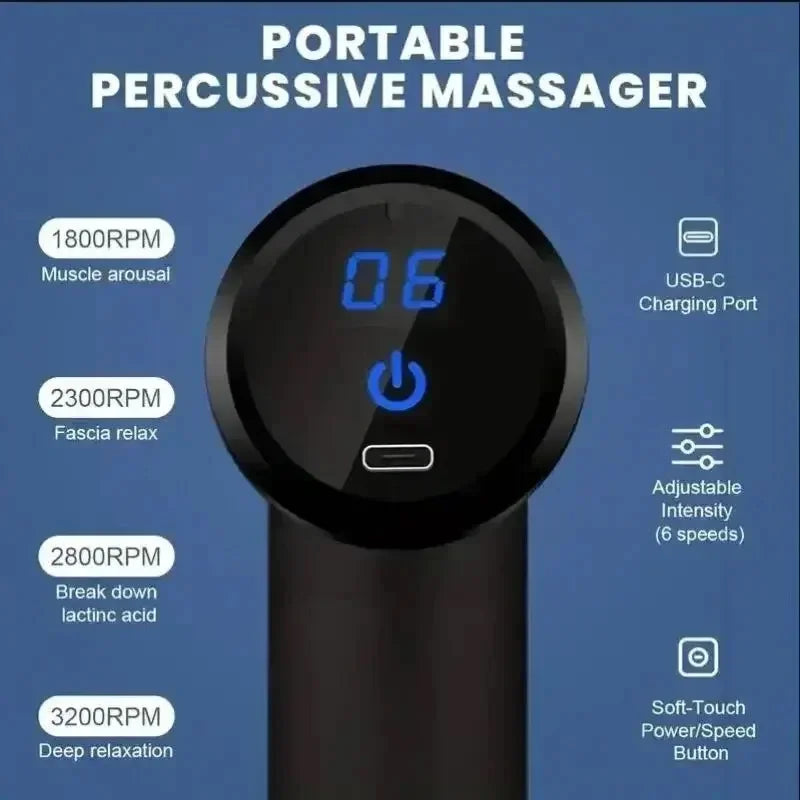 Portable Fascia Massage Gun Deep Tissue
