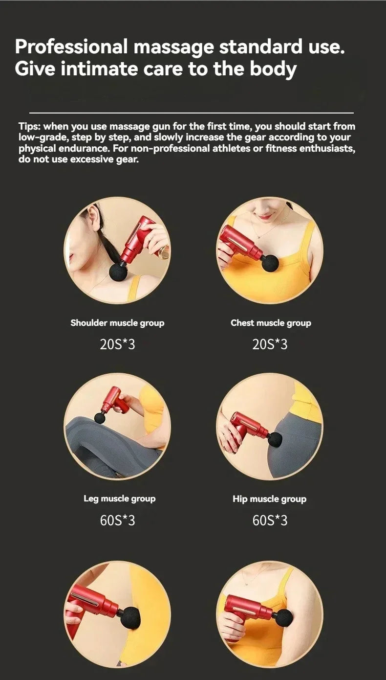 Portable Fascia Massage Gun Deep Tissue