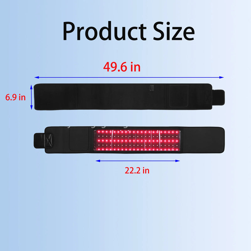 Dual-Wavelength Red & Infrared Light Therapy Belt