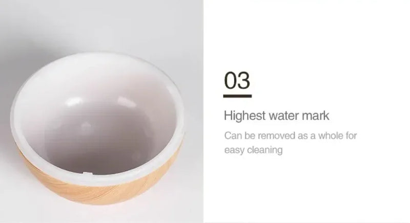 Wood Grain Ultrasonic Humidifier