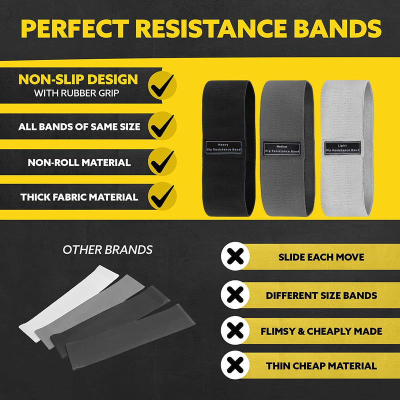 Fabric Resistance Booty Bands – Premium Glute & Thigh Sculpting Bands