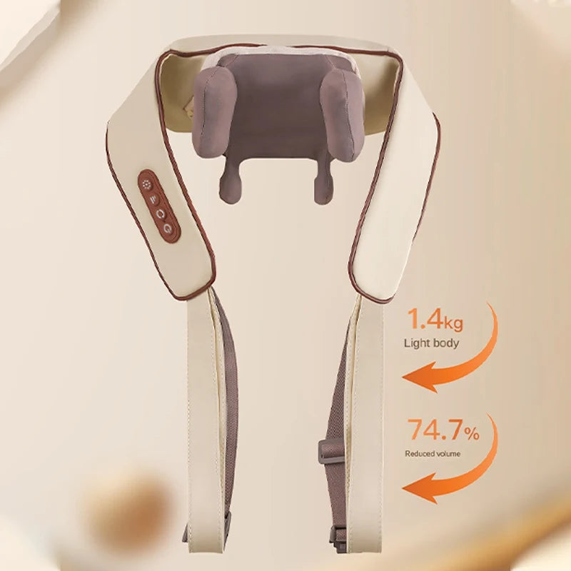 Deep Tissue Shiatsu Neck & Shoulder Massager with Heat